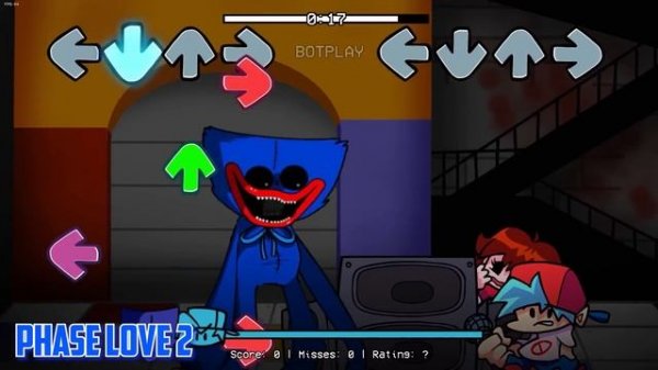 Huggy Wuggy ALL PHASES (0-5 PHASES) Friday Night Funkin`