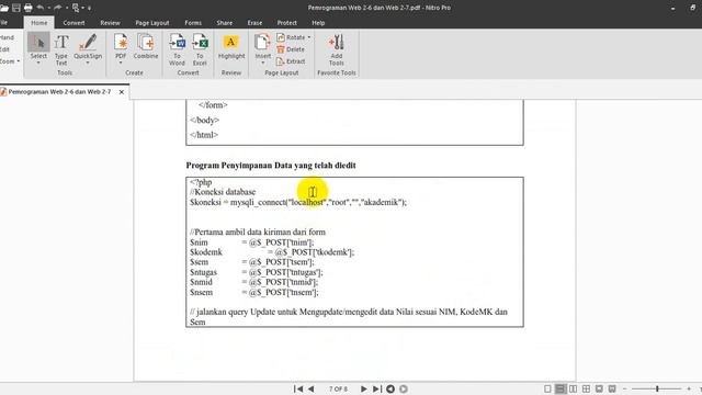Update Data Nilai ke Tabel (PHP & MySql) смотреть онлайн