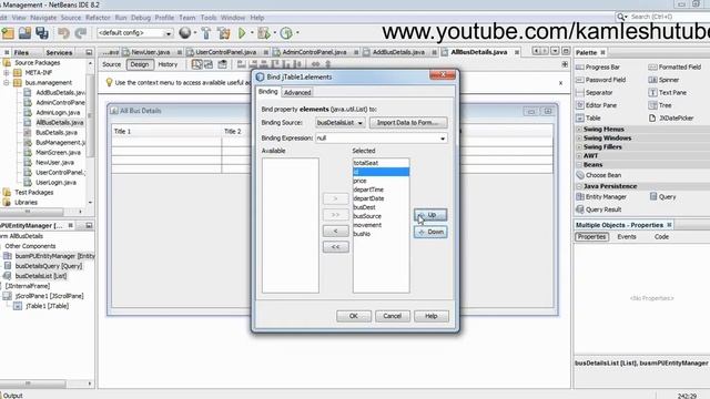 16 - How to display data in JTable without coding in Swing - Java Swing Project смотреть онлайн