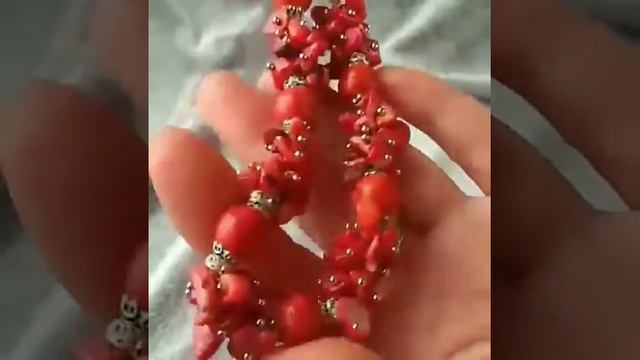Обзор бус из натурального коралла смотреть онлайн
