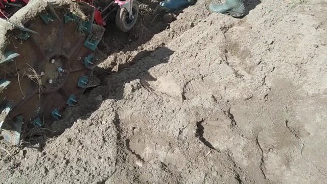 Грохотная копалка к мотоблоку мтз-09-02. После доработки с плугом не сравнить ! смотреть онлайн