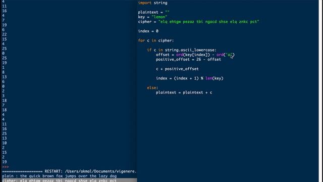 07 Vigenere Cipher: Decryption Exercise in Python смотреть онлайн