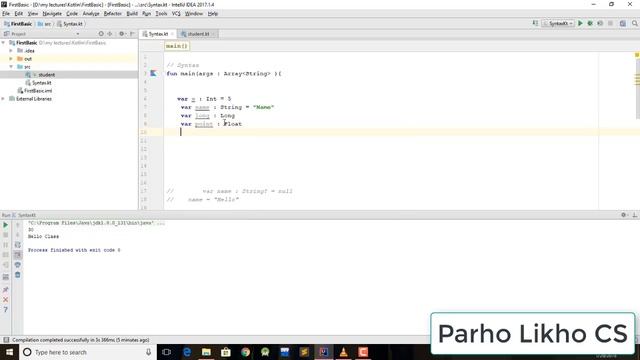 Kotlin Programming Tutorial For Beginners Data Types смотреть онлайн