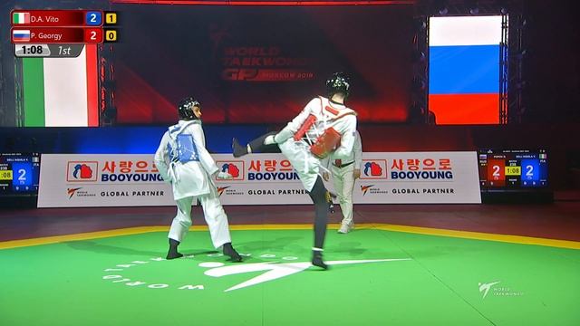 2019 MOSCOW WT GP Final SF M 58kg DELL'AQUILA Vito ITA POPOV Georgy RUS смотреть онлайн