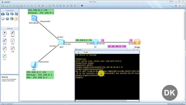 DNS Server With eNSP смотреть онлайн