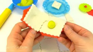 ЛЕПИМ  РАВИОЛИ ИЗ ПЛЕЙ ДО Готовим Еду для Куклы #Бебибон Эмили #Плейдо Лепка из Пластилина