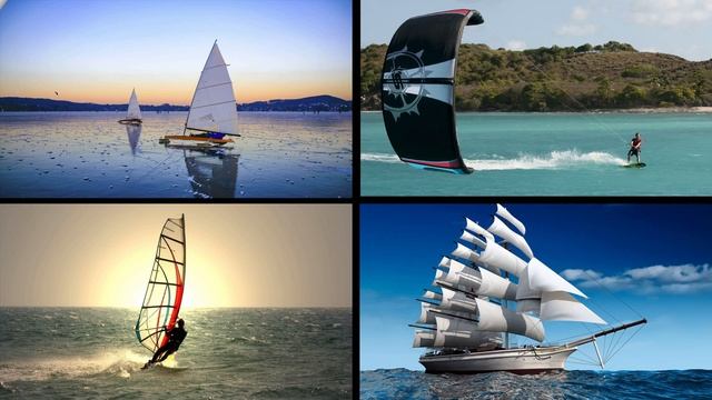 Ребята, изучаем парусный транспорт. Буер, виндсерф, кайт и парусник. смотреть онлайн