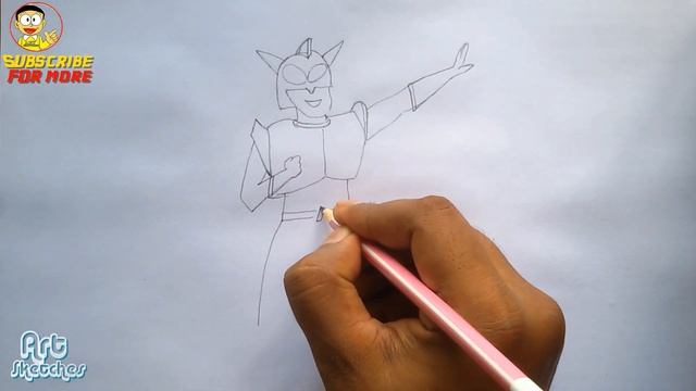How to draw Shinchan and Action Kamen from pencil смотреть онлайн