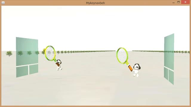 Java 3D: Tennis Bear Twins/テニスをする双子のクマ смотреть онлайн