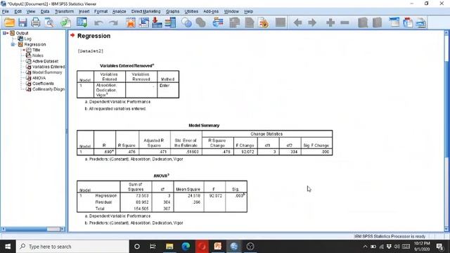 Calculating Tolerance and the Variance Inflation Factor (VIF) in SPSS смотреть онлайн