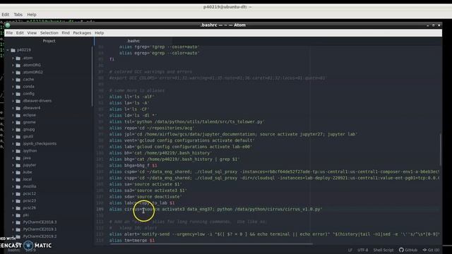 Adding an alias to your .bashrc file смотреть онлайн