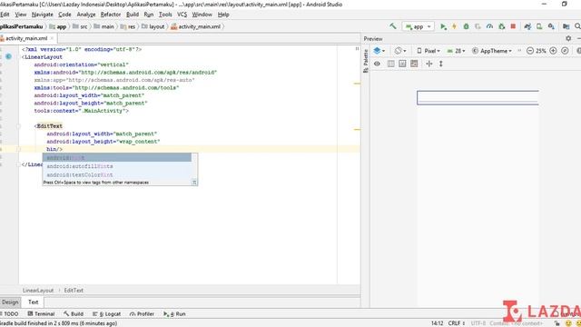5. Belajar membuat layout dengan XML - Tutorial Android Studio Bahasa Indonesia смотреть онлайн