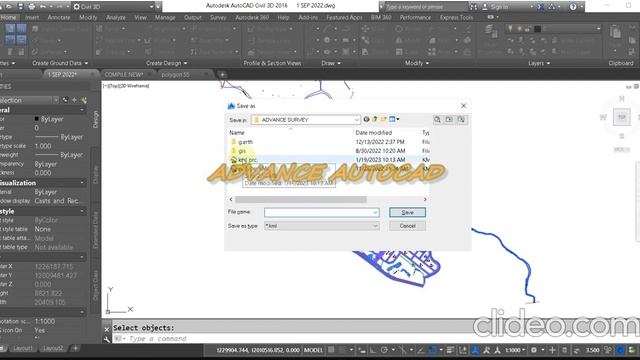 Create KML/KMZ File in AutoCAD CIVIL3D 2016 смотреть онлайн