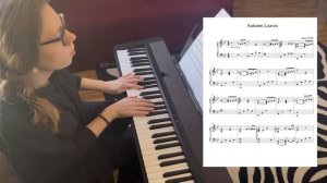 Autumn leaves - piano (несложная композиция для пианистов)
