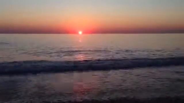 Каспийское море, рассвет. смотреть онлайн