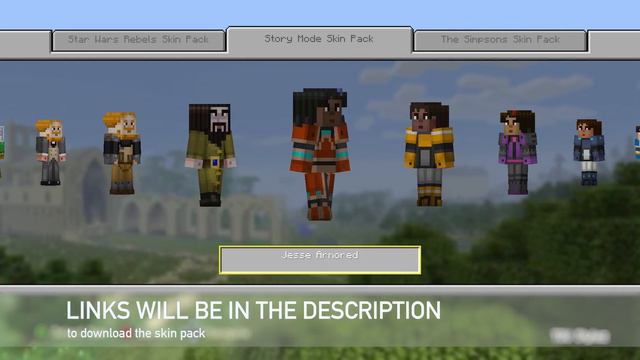 Let's Look | NEW Minecraft Story Mode Skin Pack смотреть онлайн