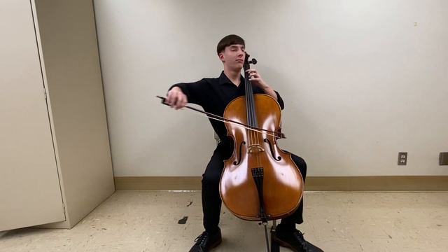 Gaspar Cassado Cello Suite 1st mvmt - Andrew Hart - Cello смотреть онлайн