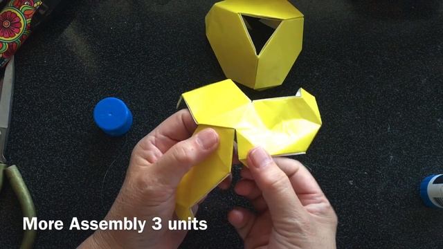 Tutorial ke 1170 - unit origami Simple Variation 1 - 6 units assembly смотреть онлайн