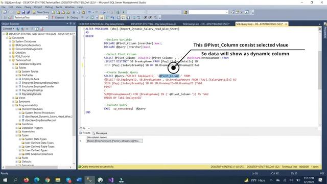 Dynamic Pivot Column Data in SQL Server | Rows convert to column in SQL Server смотреть онлайн