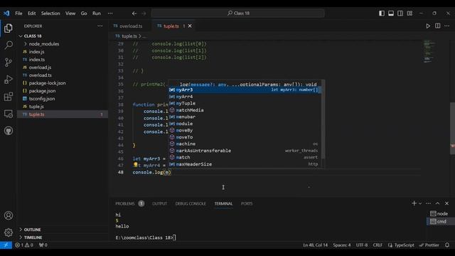 Class 17 Tuples in typescript - How tuples are different from arrays in Typescript - Use of tuples смотреть онлайн