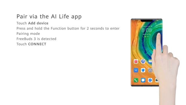 Pair HUAWEI FreeBuds 3 with phone смотреть онлайн