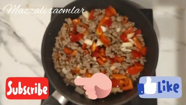 ZAMBURUGʻLI VA QIYMALI MAKARON TAYYORLASH USULI! МАКАРОН С ФАРШЕМ И ГРИБЫ! ЕЩЁ ХОЧЕТСЯ ГОТОВИТЬ!