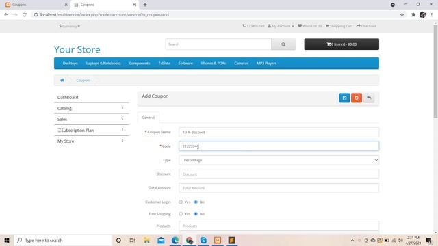 #17. Opencart Multivendor Vendor Coupon , eCommerce Marketplace module (Letscms Pvt. Ltd.) смотреть онлайн