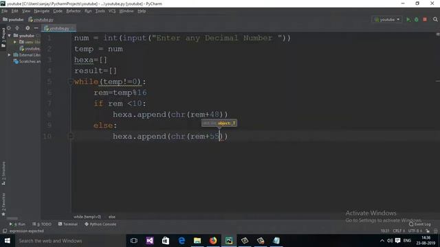28: Python Program to Convert Decimal to Hexadecimal(Hindi) смотреть онлайн