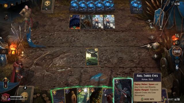 GWENT | Dracoturtle Gedyneith Self-Wound Skellige deck | Reddit decks #2 | Battle Trance SK deck смотреть онлайн