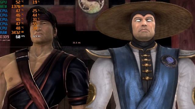 Mortal Kombat 9 GeForce GTX 1060 6GB + Intel Core i3-8100 3.60Ghz смотреть онлайн