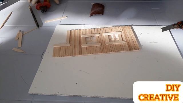 DIY Как сделать домик из палочек, Çubuklardan ev yapimi смотреть онлайн