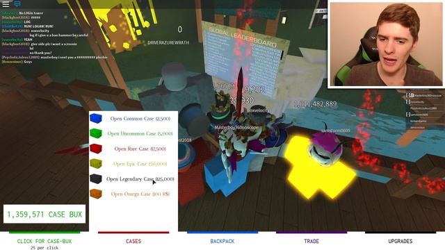 Roblox: BILLION DOLLAR TRADE IN CASE CLICKERS! (I'm Rich) смотреть онлайн