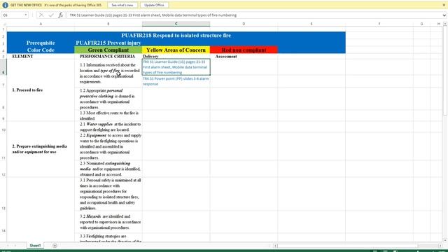 Unit of Competency mapping in excel смотреть онлайн