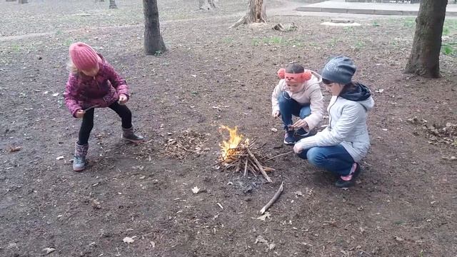 Саша с подружками у костра смотреть онлайн