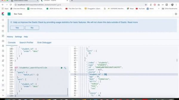 ELK Stack Tutorial 8 - Elasticsearch Pagination with Scroll Query with Scroll Id