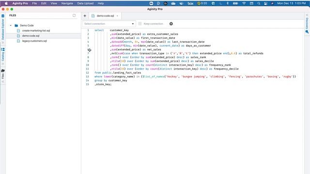 Easier SQL Reuse, Snowflake Data Insert, and BigQuery Views in December 2021 Aginity Release (21.12 смотреть онлайн