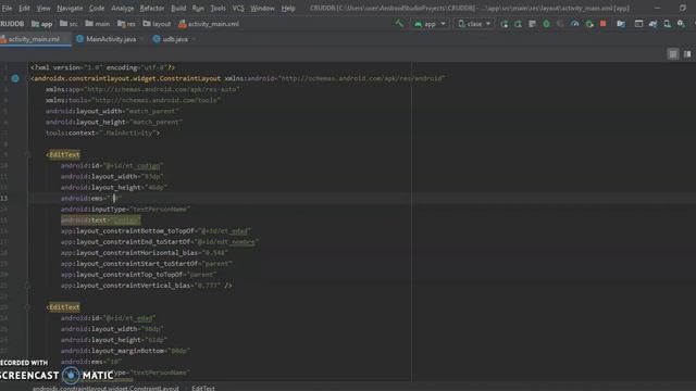 Bases de datos SqlLite e interfaz grafica en Android parte 3 смотреть онлайн