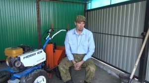 Посадка картофеля мотоблоком с картофелесажалкой КС-01 "Целина"