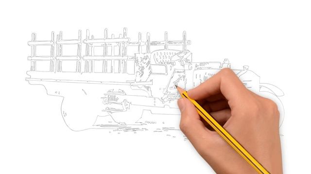 Рисуем ретро автомобиль смотреть онлайн