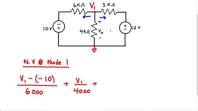 Node Voltage Method (Problem #10) смотреть онлайн