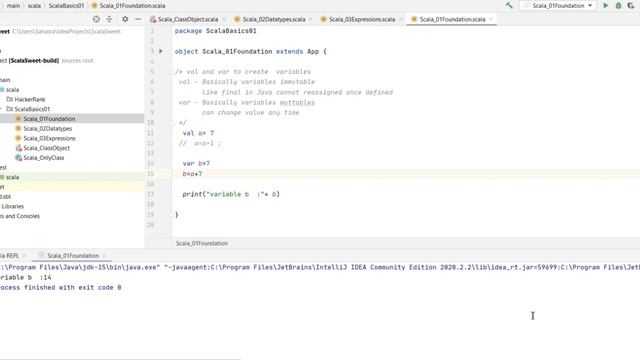 Scala Val and Var differences смотреть онлайн