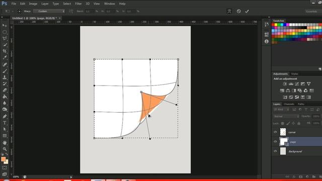 Photoshop Basic Tutorial How to Create Simple Paper Curl in Photoshop CS6 смотреть онлайн