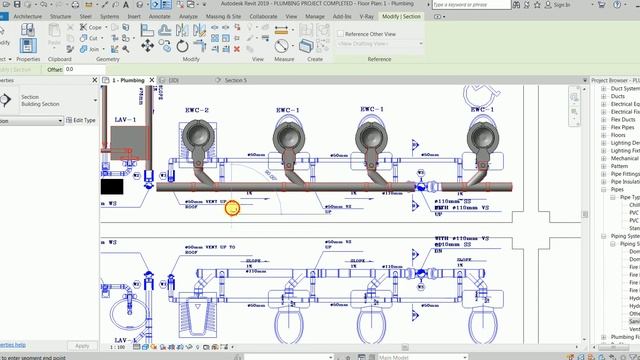 Complete Revit Plumbing Project ( from AutoCAD Drawing to Revit Plumbing) Part 5/5 смотреть онлайн