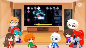 Undertale & FNF React to INDIE CROSS BAD TIME [NIGHTMARE] SANS (Req)