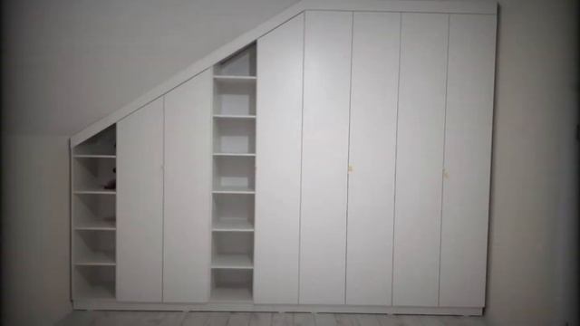 шкаф для одежды в комнату с мансардной крышей смотреть онлайн