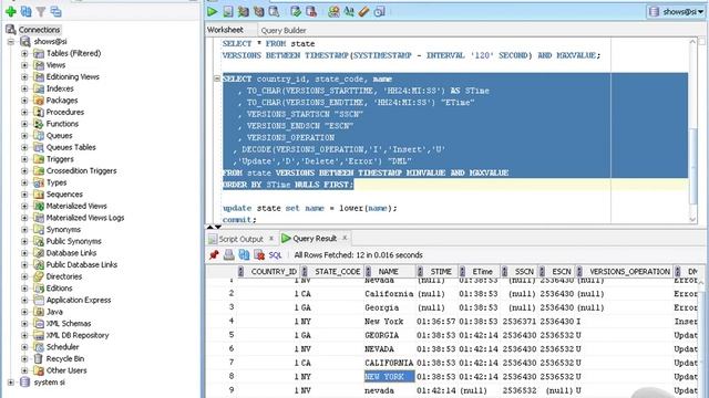 22 Using Flashback Queries pt 2 смотреть онлайн