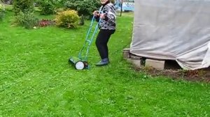 Механическая барабанная газонокосилка Gardena