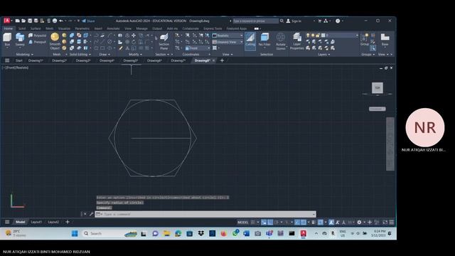 ASSESSMENT 2 (NUR ATIQAH IZZATI DFI2307039) 3D AUTOCAD смотреть онлайн