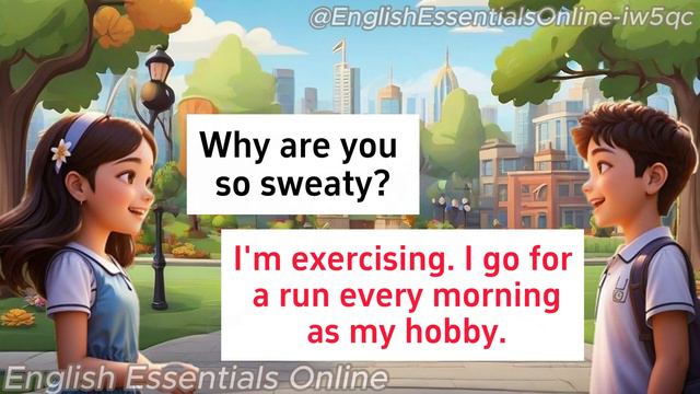 Present Continuous Conversation | Improve your English Skills смотреть онлайн