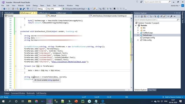 How to Integrate Payment Gateway in Website | Using Code | Visual Studio C# ASP.Net | Cashfree UPI смотреть онлайн